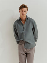 Calças regular fit 5 bolsos