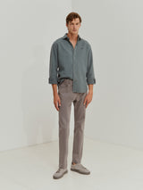 Calças regular fit 5 bolsos