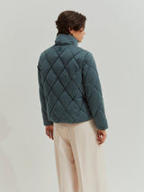 Blusão acolchoado de trespasse