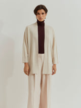 Casaco de malha em lã