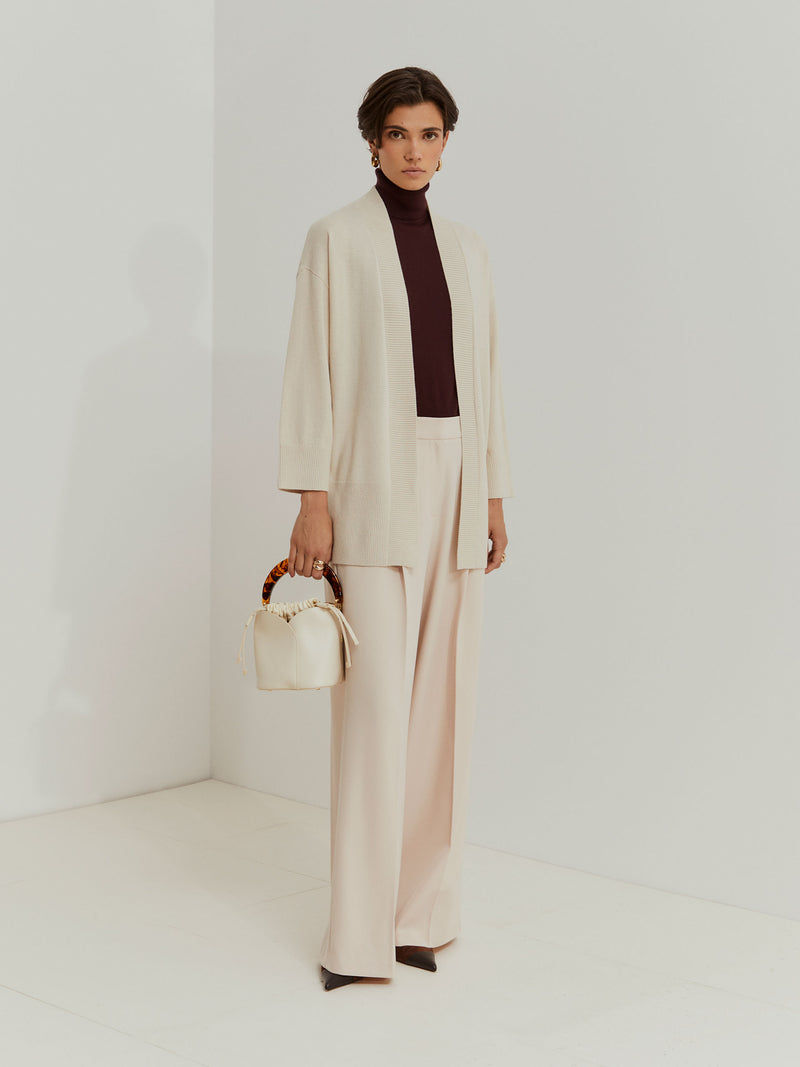 Casaco de malha em lã