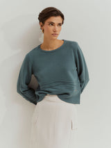 Camisola de lã com apliques