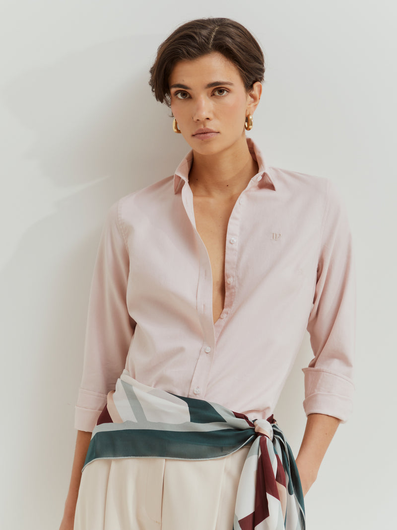 Camisa clássica de algodão