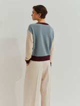 Camisola tricolor de lã