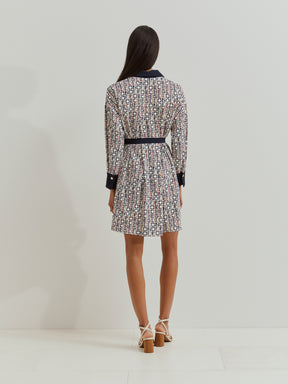 Vestido camiseiro estampado