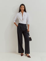 Camisa clássica de algodão