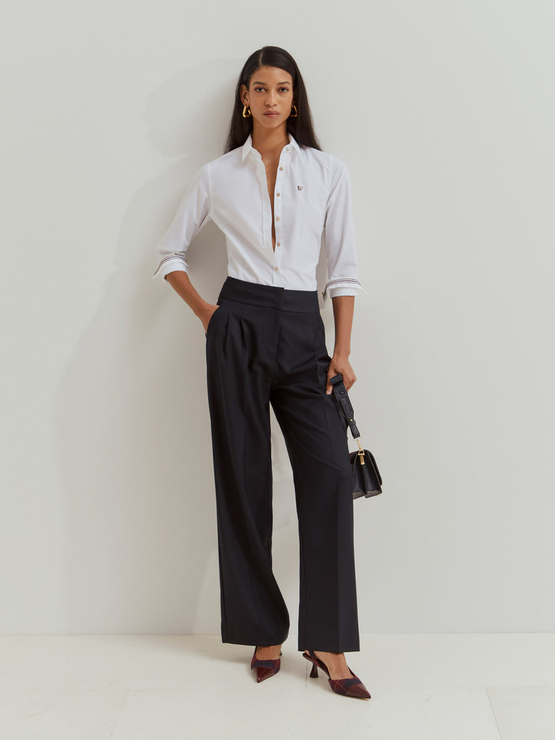 Camisa clássica de algodão