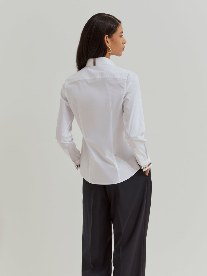 Camisa clássica de algodão