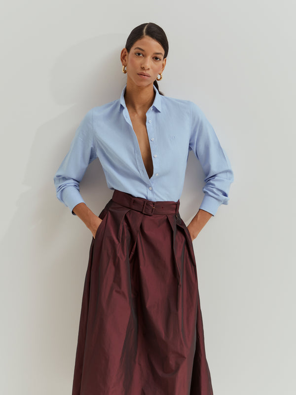 Camisa clássica de algodão