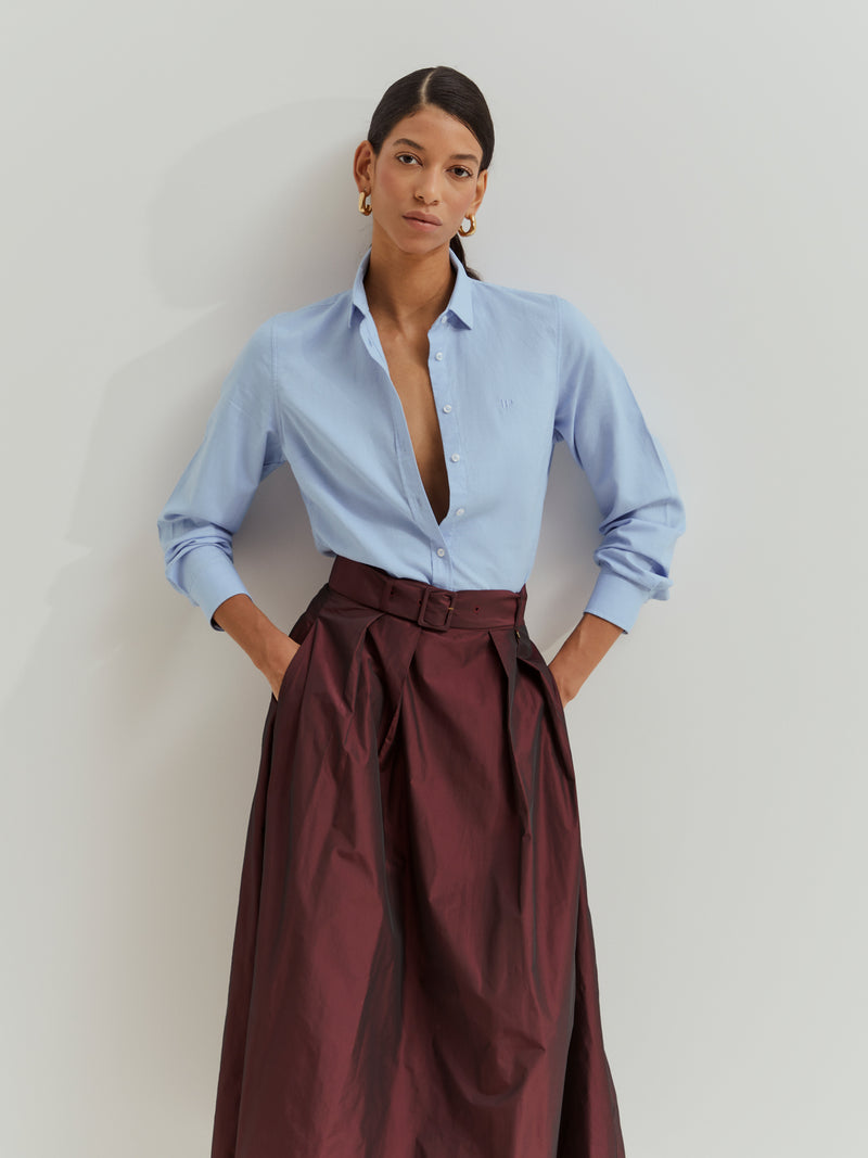 Camisa clássica de algodão