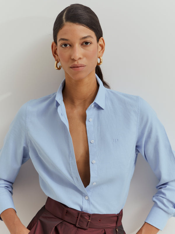 Camisa clássica de algodão