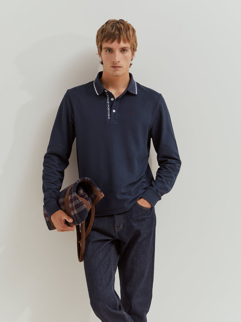 Polo de manga comprida