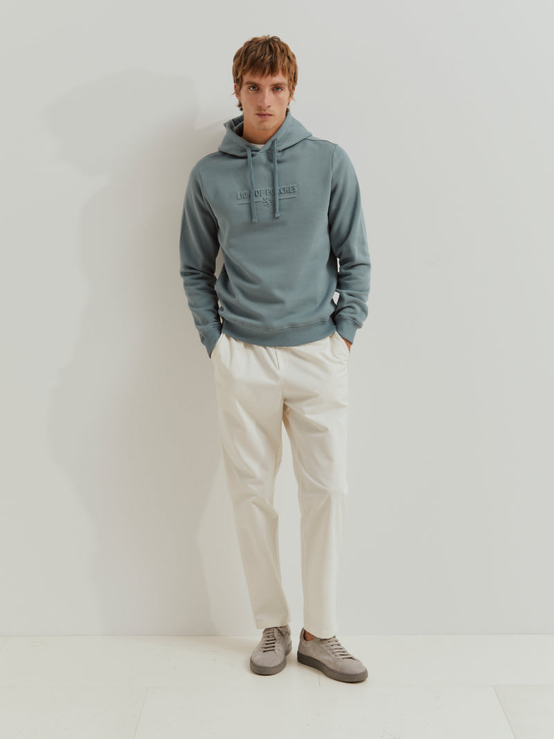 Sweater de algodão com capuz