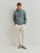 Sweater de algodão com capuz