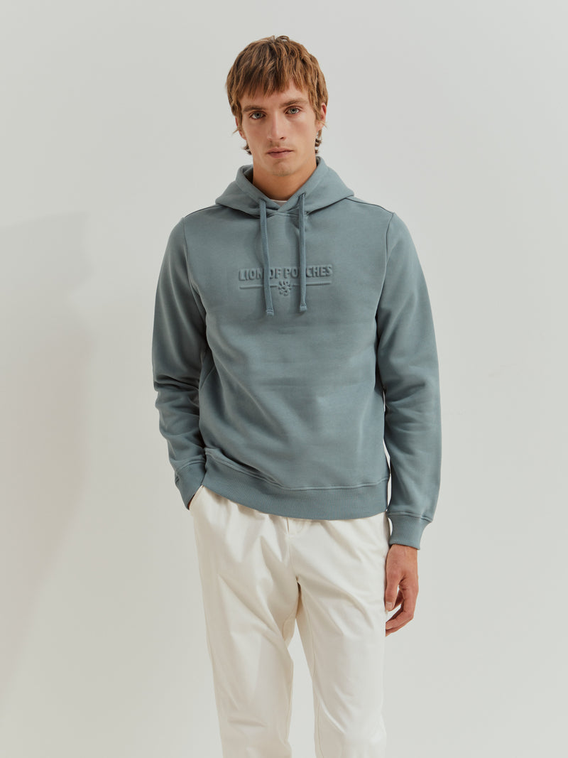 Sweater de algodão com capuz