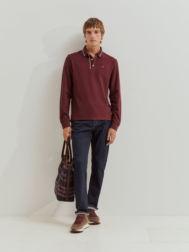 Polo de manga comprida