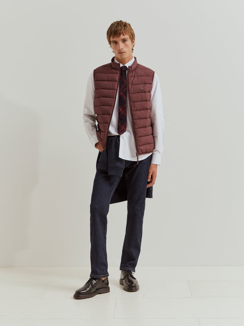 Colete acolchoado gola alta