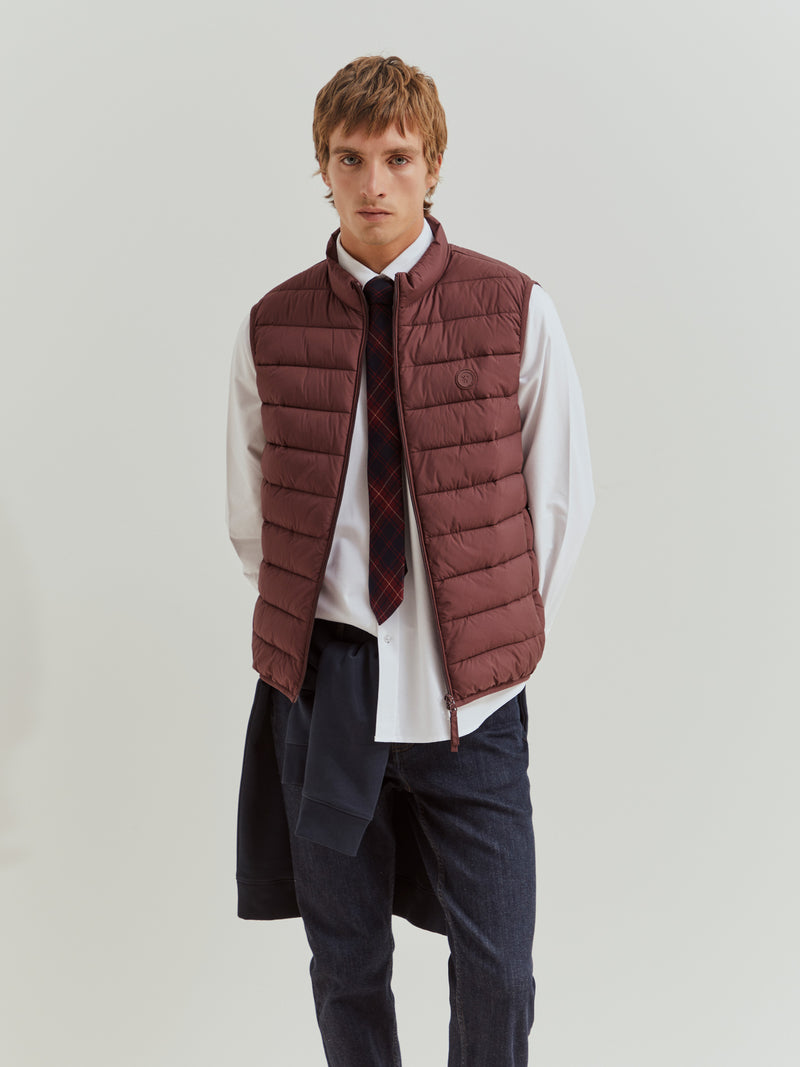 Colete acolchoado gola alta