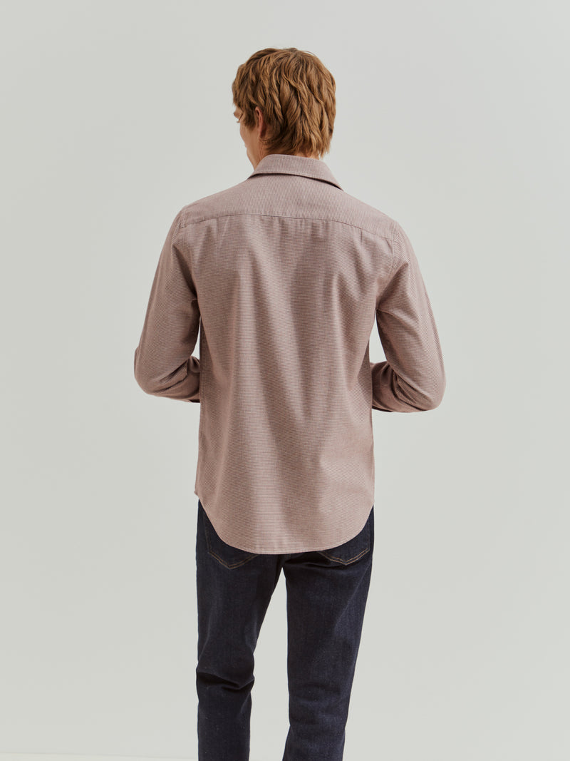 Camisa slim fit micropadrão