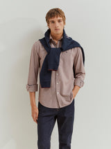 Camisa slim fit micropadrão