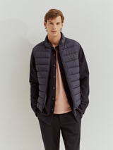 Colete acolchoado gola alta