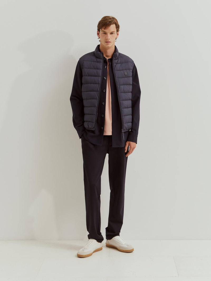 Colete acolchoado gola alta