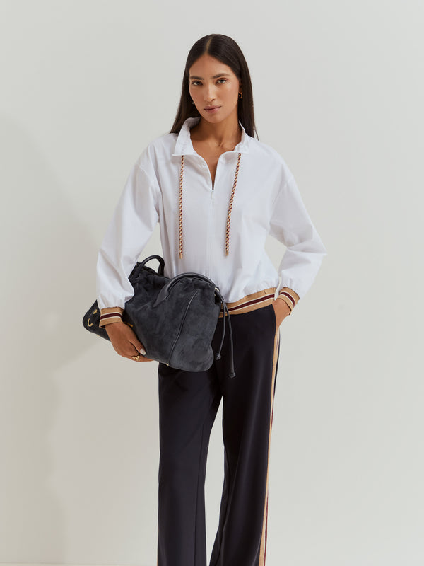 Camisa mangas abalonadas