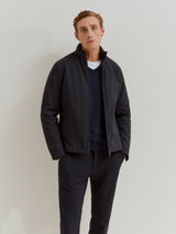 Blusão acolchoado com capuz embutido