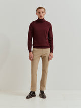 Calças regular fit 5 bolsos