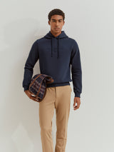 Sweater de algodão com capuz