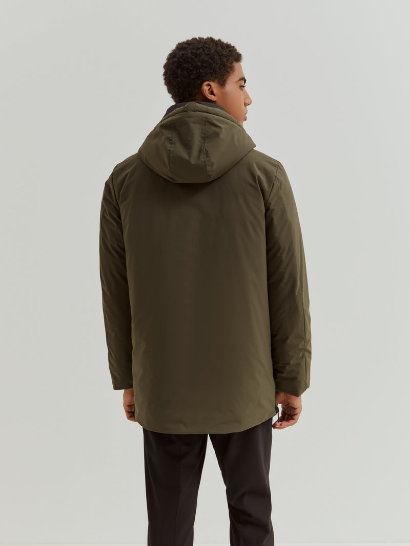 Parka Acolchoada com Capuz