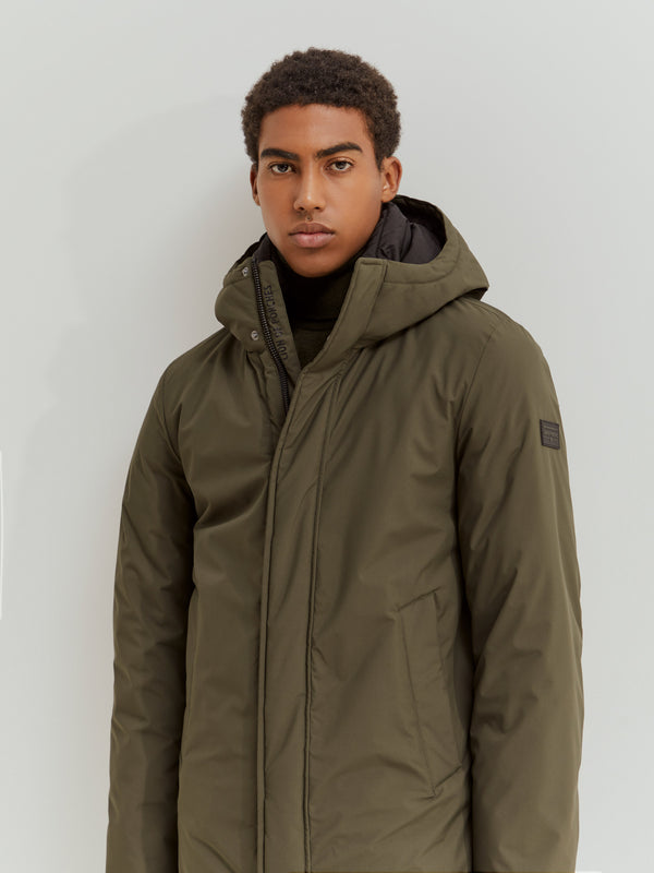 Parka Acolchoada com Capuz