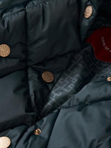 Blusão acolchoado de trespasse