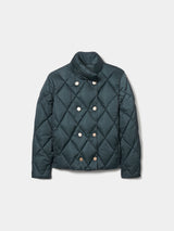 Blusão acolchoado de trespasse