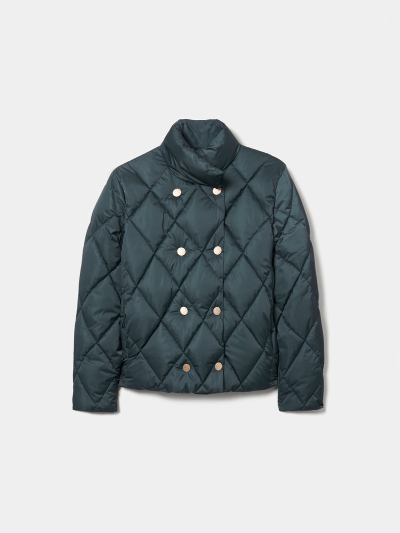 Blusão acolchoado de trespasse