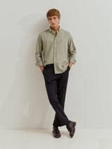 Camisa slim fit micropadrão