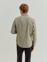 Camisa slim fit micropadrão