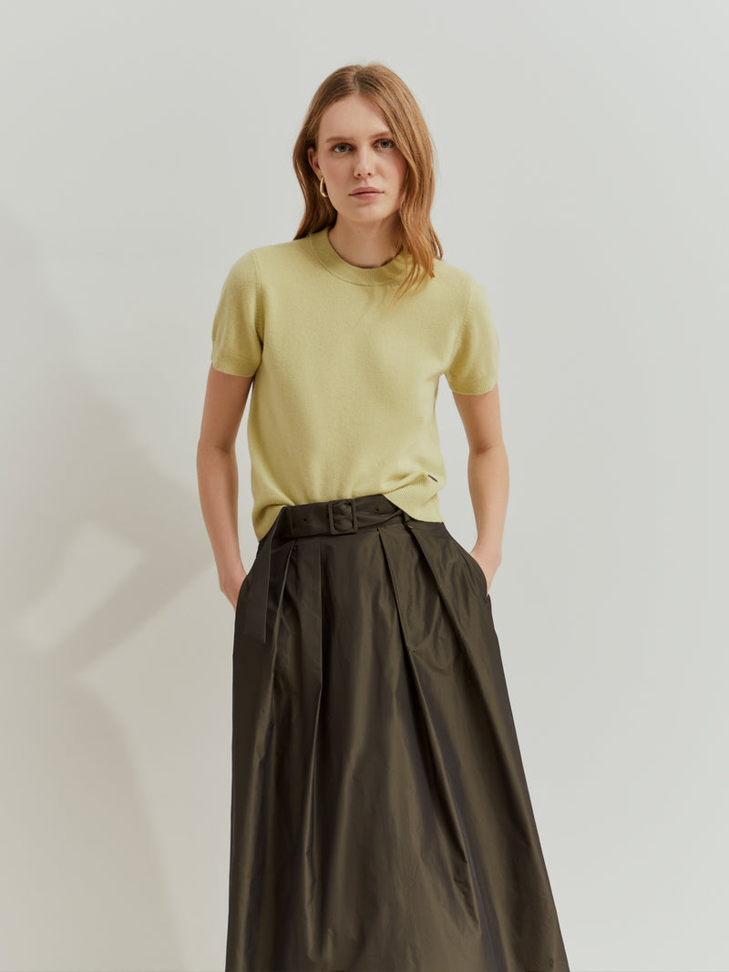 Camisola de malha de manga curta