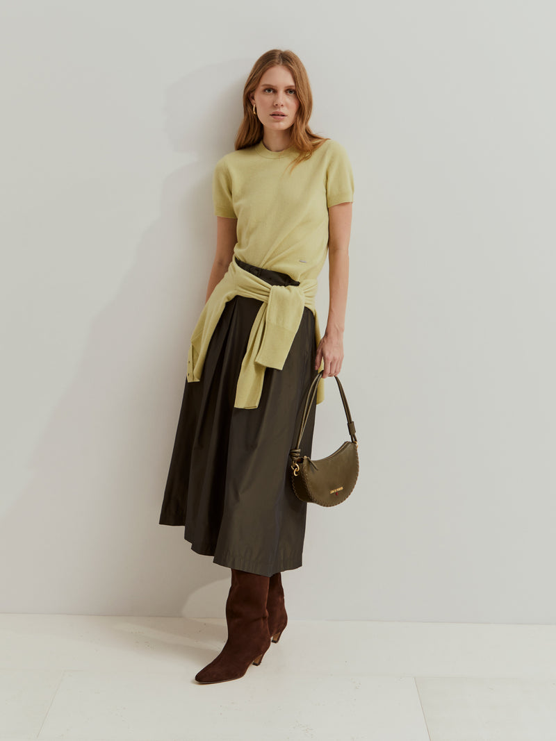 Camisola de malha de manga curta