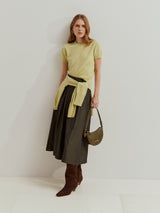 Camisola de malha de manga curta