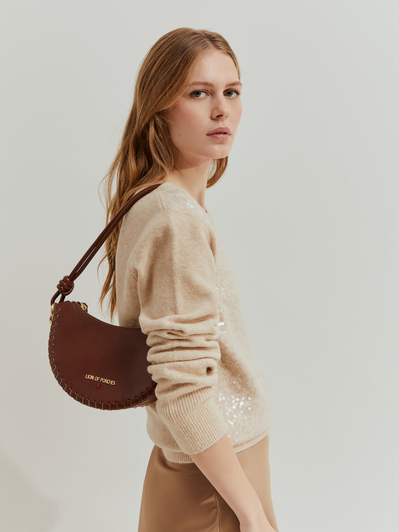 Camisola de malha tricotada com Lantejoulas