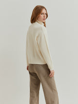 Casaco de malha em lã