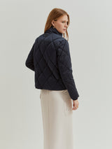 Blusão acolchoado de trespasse