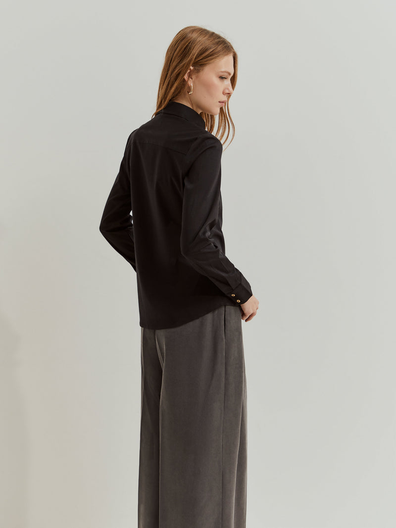 Camisa de malha em algodão