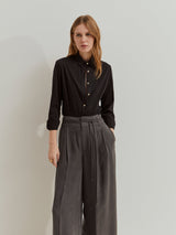 Camisa de malha em algodão