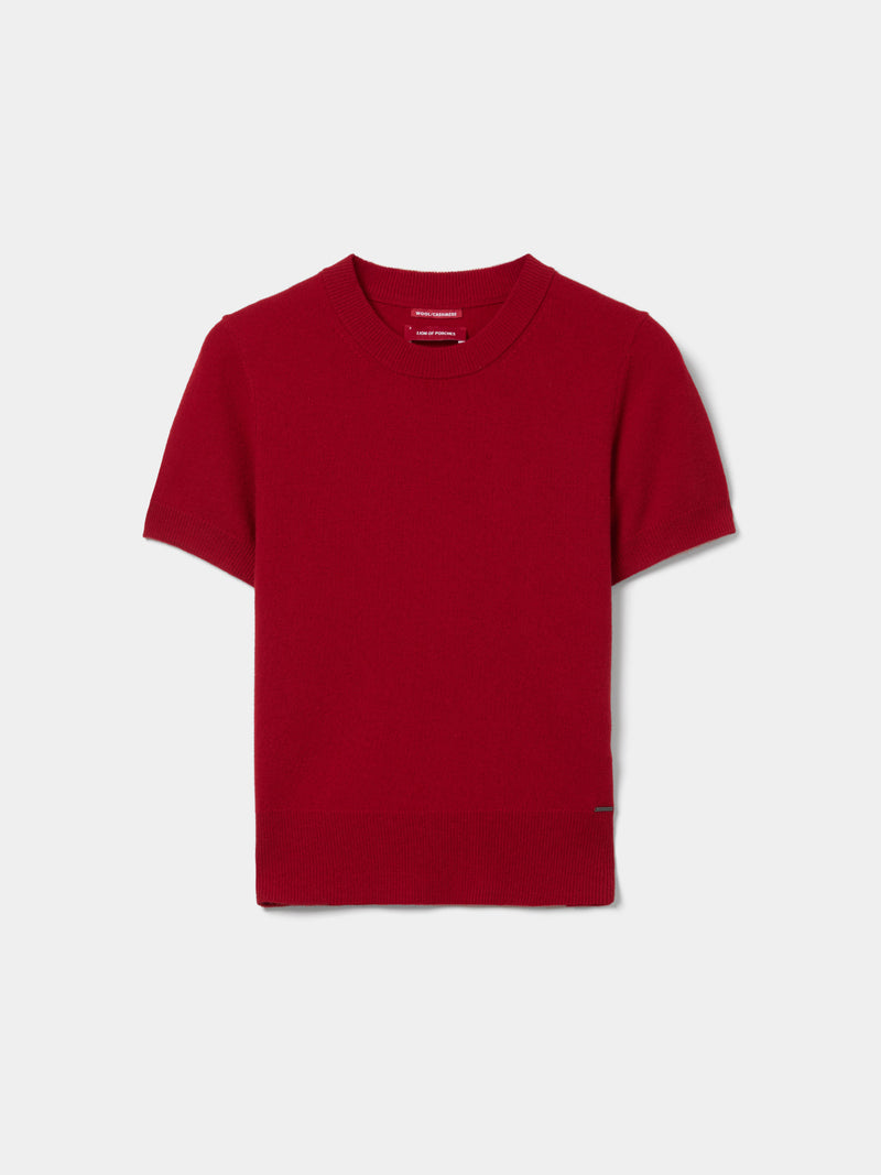 Camisola de malha de manga curta