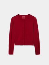 Casaco de malha com mistura de lã e caxemira