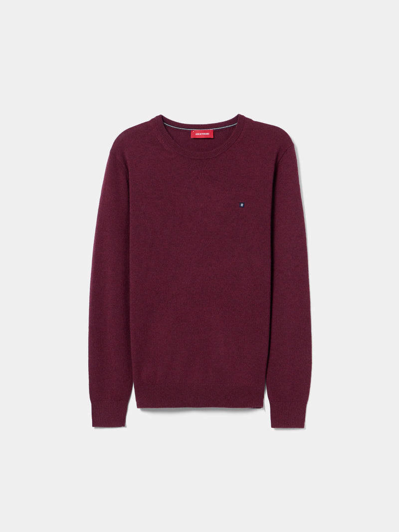 Camisola de lã decote redondo