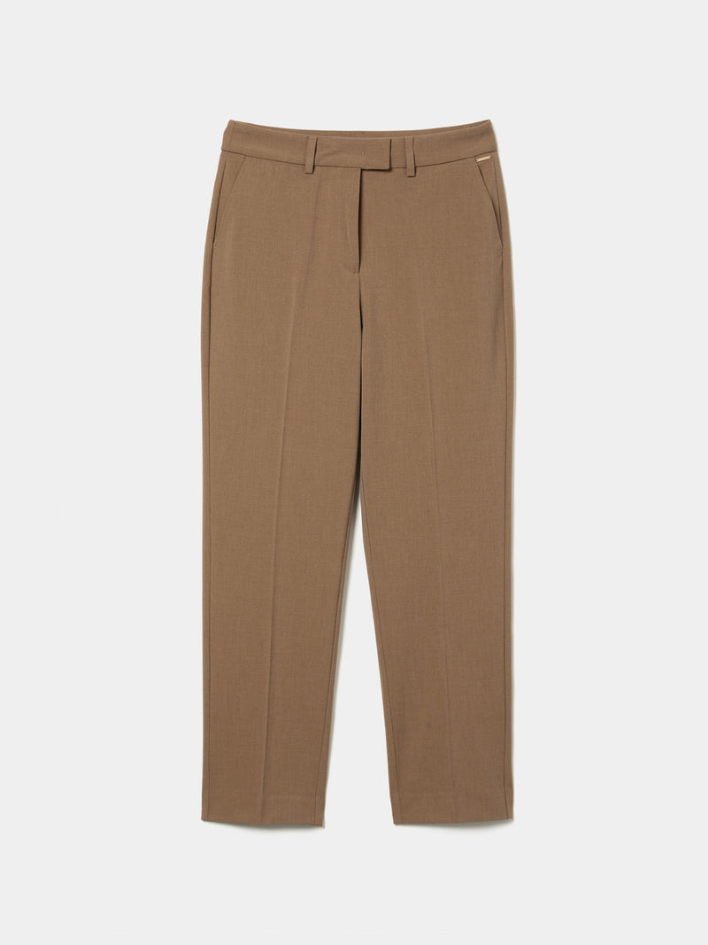 Calças chino clássicas vincadas