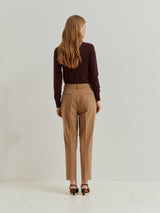 Calças chino clássicas vincadas